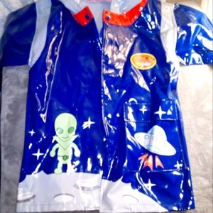 Cute alien outer space robot raincoat 4t
